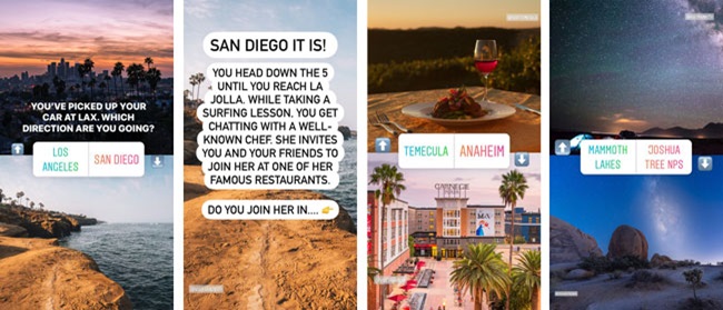 Choose Your California Adventure Instagram Story