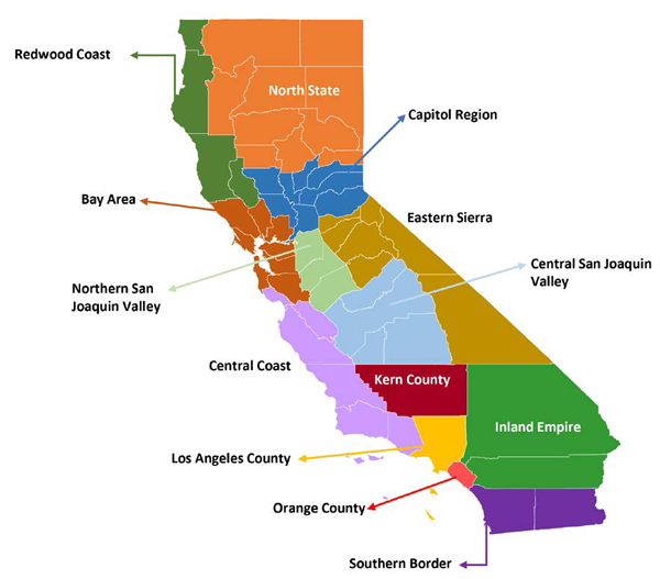 Regional Map of California