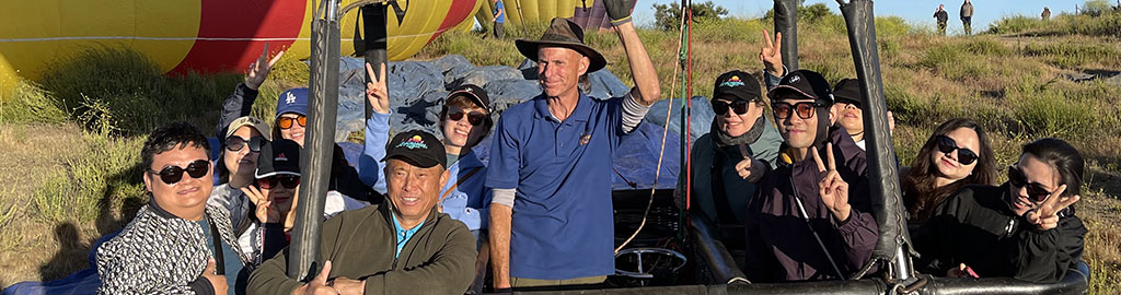 Chinese Trade FAM in a hot air balloon