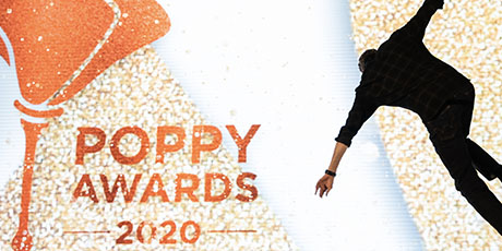 Tony Hawk skates vert at 2020 Poppy Awards