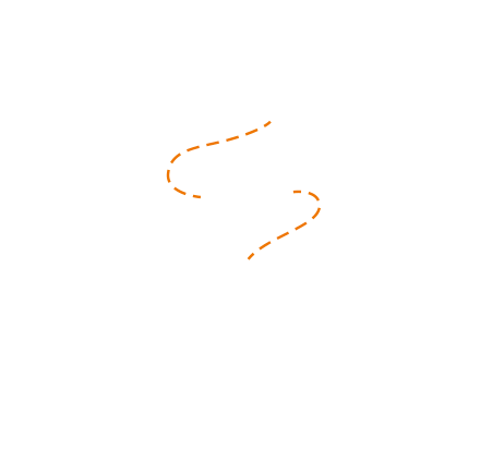 Visit California Gold Pass Logo - white with orange dashed line.